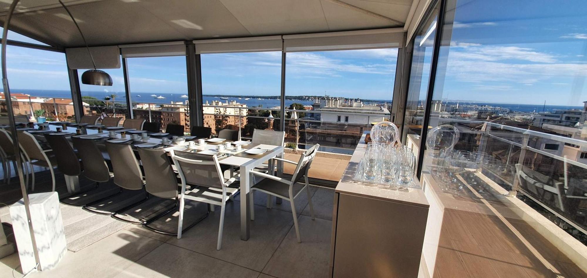 Villa Sur Le Toit - Vue Mer Exceptionnelle คานส์ ภายนอก รูปภาพ