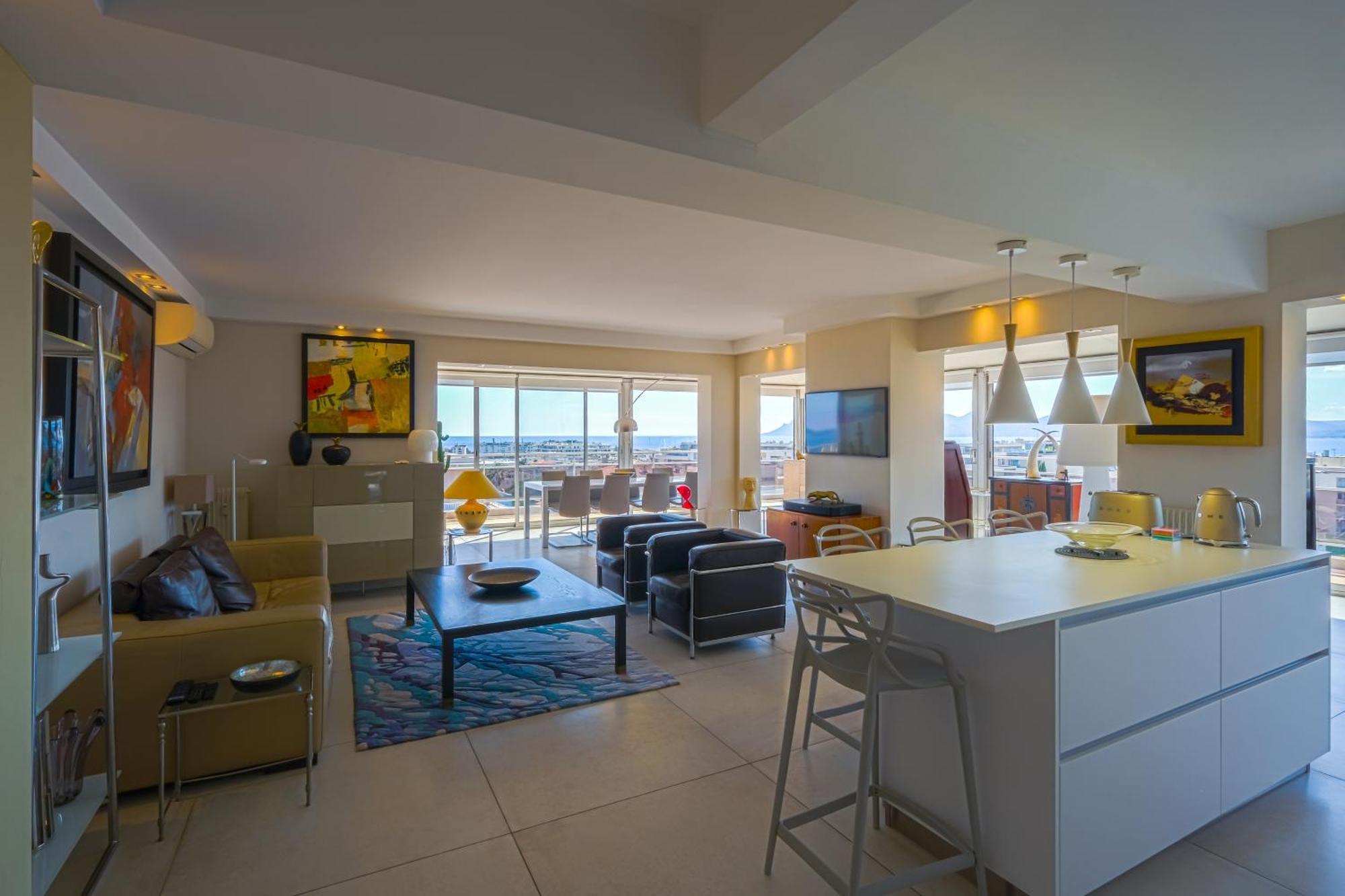 Villa Sur Le Toit - Vue Mer Exceptionnelle คานส์ ภายนอก รูปภาพ